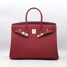 Load image into Gallery viewer, London 30 Size Birkin Style Top Handle Bag - Real Leather Version
