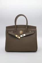 Load image into Gallery viewer, London 35 Large Size Birkin Style Top Handle Bag - Real Leather Version