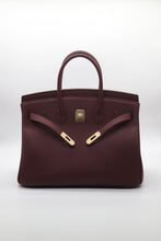 Load image into Gallery viewer, London 35 Large Size Birkin Style Top Handle Bag - Real Leather Version