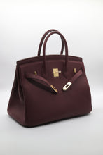 Load image into Gallery viewer, London 35 Large Size Birkin Style Top Handle Bag - Real Leather Version