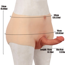 Load image into Gallery viewer, Cross-Love Cross Dress Male Musculine Girdle Wearable Lower Body Form with Solid Silicone Filled Penis Dildo