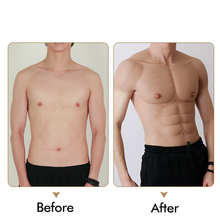 Load image into Gallery viewer, Cross-Love Cross Dress S/L Size Realistic Silicone Wearable Body Form Fake Short-Sleeve Muscle Upper Bodysuit