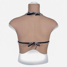 Load image into Gallery viewer, MaleTorso Natural D Cup High Neck Breast Form 7.0 Short Size L