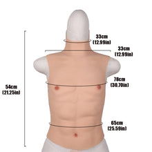Load image into Gallery viewer, Cross-Love Cross Dress S/L Size Realistic Crop Top Silicone Wearable Upper Muscle Body Form