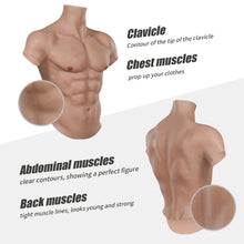 Load image into Gallery viewer, Cross-Love Cross Dress S/L Size Realistic Silicone Wearable Body Form Fake Short-Sleeve Muscle Upper Bodysuit