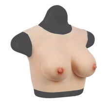 Load image into Gallery viewer, High Realistic Silicone B cup Round Collar Non-Sleeve Female Upper Body Form