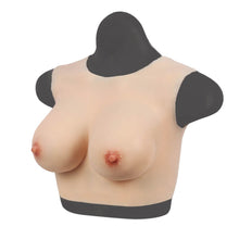 Load image into Gallery viewer, High Realistic Silicone B cup Round Collar Non-Sleeve Female Upper Body Form