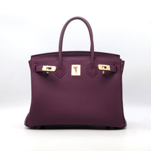Load image into Gallery viewer, London 30 Size Birkin Style Top Handle Bag - Real Leather Version
