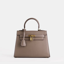 Load image into Gallery viewer, Verona 25 Saffiano Top Handle Kelly Style Handbag Vegan/Real Leather
