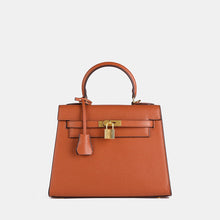 Load image into Gallery viewer, Verona 25 Saffiano Top Handle Kelly Style Handbag Vegan/Real Leather
