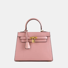 Load image into Gallery viewer, Verona 25 Saffiano Top Handle Kelly Style Handbag Vegan/Real Leather
