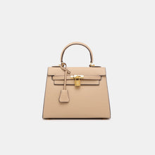 Load image into Gallery viewer, Verona 25 Saffiano Top Handle Kelly Style Handbag Vegan/Real Leather
