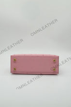 Load image into Gallery viewer, Verona 22 Kelly Style Ostrich Leather Sakura Pink Color Gold Hardware
