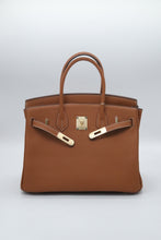 Load image into Gallery viewer, London 35 Large Size Birkin Style Top Handle Bag - Real Leather Version
