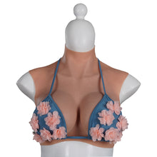 Load image into Gallery viewer, 2022 New-arrival Cross-Love Crossdresser Tanned Silicone Wearable F Cup RealSkin 3.0 Breast Form
