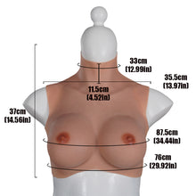 Load image into Gallery viewer, 2022 New-arrival Cross-Love Crossdresser Tanned Silicone Wearable E Cup RealSkin 3.0 Breast Form

