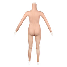 Load image into Gallery viewer, Cross-love Cross Dress Female Silicone Wearable C Cup Body Suit with Lower Ankle-length Trousers with Long Sleeve for Cosplay Costume
