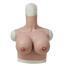 Load image into Gallery viewer, Cross-Love Crossdresser Cosplay Realistic Silicone G cup Costume Crop Top Non-Sleeve Female Upper Body Form
