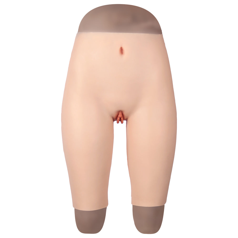 Cross-Love Crossdress Female Realistic Penetrable Vagina Wearable Silicone Pirate Shorts Fifth Pant