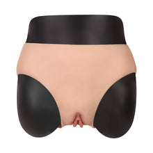 Load image into Gallery viewer, Cross-Love Crossdress Female Realistic Penetrable Vagina Wearable Silicone Briefs Knickers Pants with Vagina Butt and Hip Enhanced Effect
