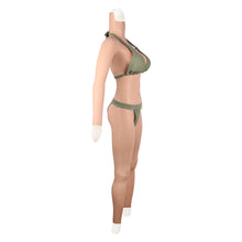 Load image into Gallery viewer, Cross-love Cross Dress Female Silicone Wearable C Cup Body Suit with Lower Ankle-length Trousers with Long Sleeve for Cosplay Costume
