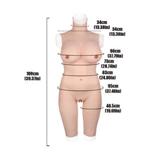 Load image into Gallery viewer, Cross-love Cross Dress Female Silicone Wearable G Cup Body Suit with Lower Capri Pants Cosplay Costume

