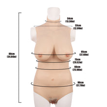 Load image into Gallery viewer, Cross-Love Cross Dress L-Size D-Cup Realistic Crop Top Briefs Silicone Wearable Body Form with Knickers Pant Bodysuit
