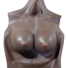 Load image into Gallery viewer, Cross-Love Crossdresser Cosplay Realistic Silicone G cup Costume Crop Top Non-Sleeve Female Upper Body Form
