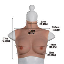 Load image into Gallery viewer, 2022 New-arrival Cross-love Cross Dresser Tanned Silicone Wearable B Cup RealSkin 3.0 Breast Form
