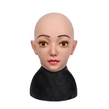 Load image into Gallery viewer, Cross-Love Cross Dress Realistic Silicone Wearable Head Mask Male and Female Drag Queen Cosplay Costume
