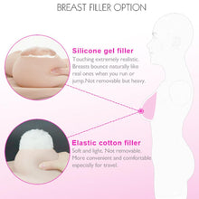 Load image into Gallery viewer, Cross-love Cross Dress Female Silicone Wearable D Cup Sleeveless Body Suit with Lower Ankle-Length Cosplay Costume
