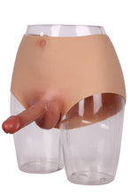 Load image into Gallery viewer, Cross-Love Cross Dress Male Musculine Girdle Wearable Lower Body Form with Solid Silicone Filled Penis Dildo
