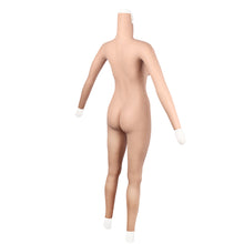 Load image into Gallery viewer, Cross-love Cross Dress Female Silicone Wearable C Cup Body Suit with Lower Ankle-length Trousers with Long Sleeve for Cosplay Costume
