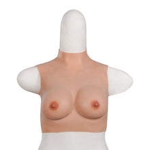 Load image into Gallery viewer, Realistic B Cup High Neck Sleeveless Breast Form
