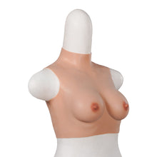 Load image into Gallery viewer, Realistic B Cup High Neck Sleeveless Breast Form
