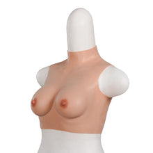 Load image into Gallery viewer, Realistic B Cup High Neck Sleeveless Breast Form

