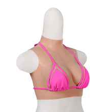 Load image into Gallery viewer, Realistic B Cup High Neck Sleeveless Breast Form
