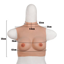 Load image into Gallery viewer, Realistic B Cup High Neck Sleeveless Breast Form
