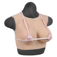 Load image into Gallery viewer, High Realistic Silicone B cup Round Collar Non-Sleeve Female Upper Body Form
