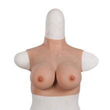 Load image into Gallery viewer, Realistic C Cup High Neck Sleeveless Breast Form
