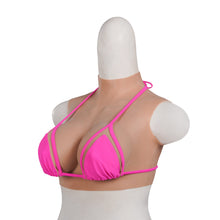 Load image into Gallery viewer, Realistic C Cup High Neck Sleeveless Breast Form
