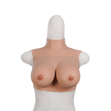 Load image into Gallery viewer, Realistic E Cup High Neck Sleeveless Breast Form
