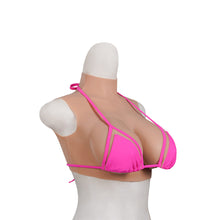 Load image into Gallery viewer, Realistic E Cup High Neck Sleeveless Breast Form
