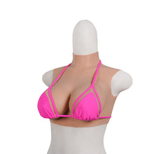 Load image into Gallery viewer, Realistic E Cup High Neck Sleeveless Breast Form
