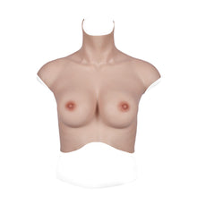 Load image into Gallery viewer, MaleTorso Caucasian B Cup High Neck Breast Form 7.0 Short Size L
