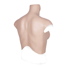 Load image into Gallery viewer, MaleTorso Caucasian B Cup High Neck Breast Form 7.0 Short Size L
