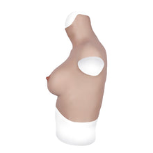 Load image into Gallery viewer, MaleTorso Caucasian B Cup High Neck Breast Form 7.0 Short Size L
