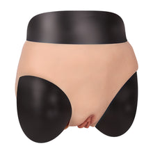 Load image into Gallery viewer, Cross-Love Crossdress Female Realistic Penetrable Vagina Wearable Silicone Briefs Knickers Pants with Vagina Butt and Hip Enhanced Effect
