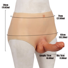 Load image into Gallery viewer, Cross-Love Cross Dress Male Musculine Girdle Wearable Lower Body Form with Hollow Silicone Penis Dildo
