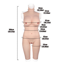 Load image into Gallery viewer, Cross-love Cross Dress Female Silicone Wearable D Cup Body Suit with Lower Capri Pants Cosplay Costume
